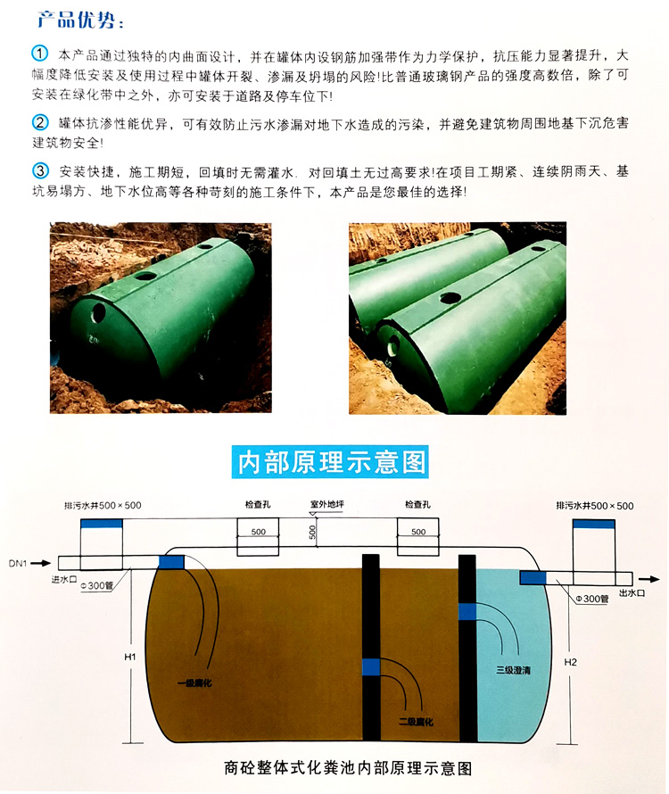 右江玻璃钢化粪池